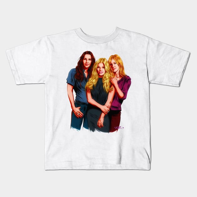 The Dixie Chicks - An illustration by Paul Cemmick Kids T-Shirt by PLAYDIGITAL2020